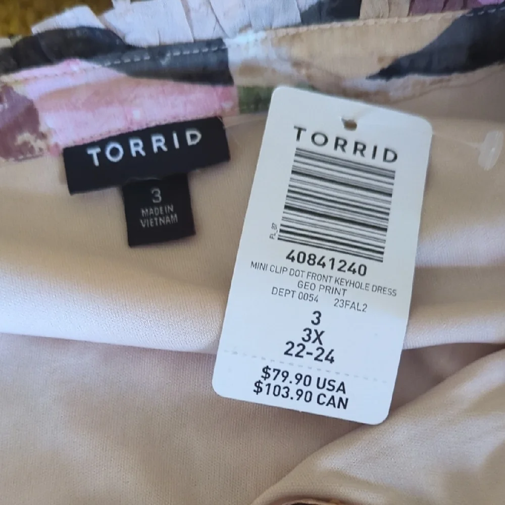 Torrid Mini Clip Dot Front Dress 3x/22-24 - Picture 12 of 13